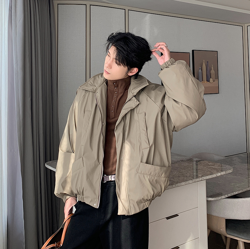 Hualun冬季加绒加厚棉服男
