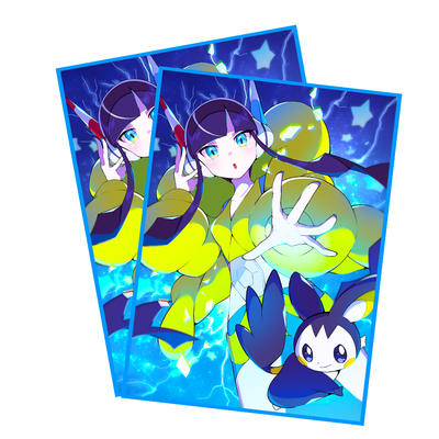 PTCG小菊卡套66*91DTCG宝可梦WS数码万智牌套内套保护妹套DIY