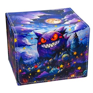 耿鬼卡盒宝可梦皮质PTCG卡牌收纳盒DTCG桌游动漫卡片牌盒万智牌