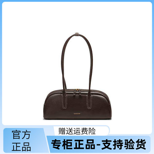 百丽包包女25商场同款云贝法棍包牛皮通勤斜挎手提波士顿BL882AX6