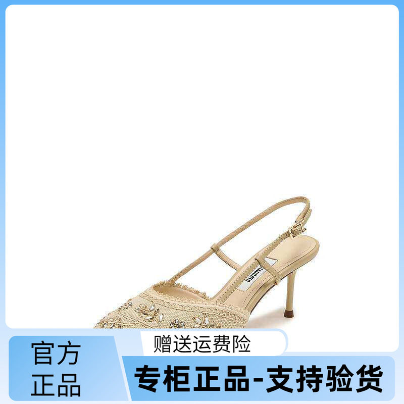 思加图2026新款Burano蕾丝岛高跟鞋单鞋细跟婚鞋女士凉鞋ED365AH6