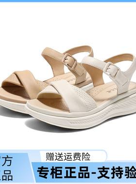 国内专柜正品2025夏款百丽凉鞋羊皮厚底外穿休闲女拖鞋D6N1 D6N2D