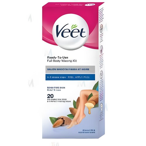 Veet敏感肌肤全身蜡条20片装脱毛除毛剃毛撕拉蜡条温和防敏进口版