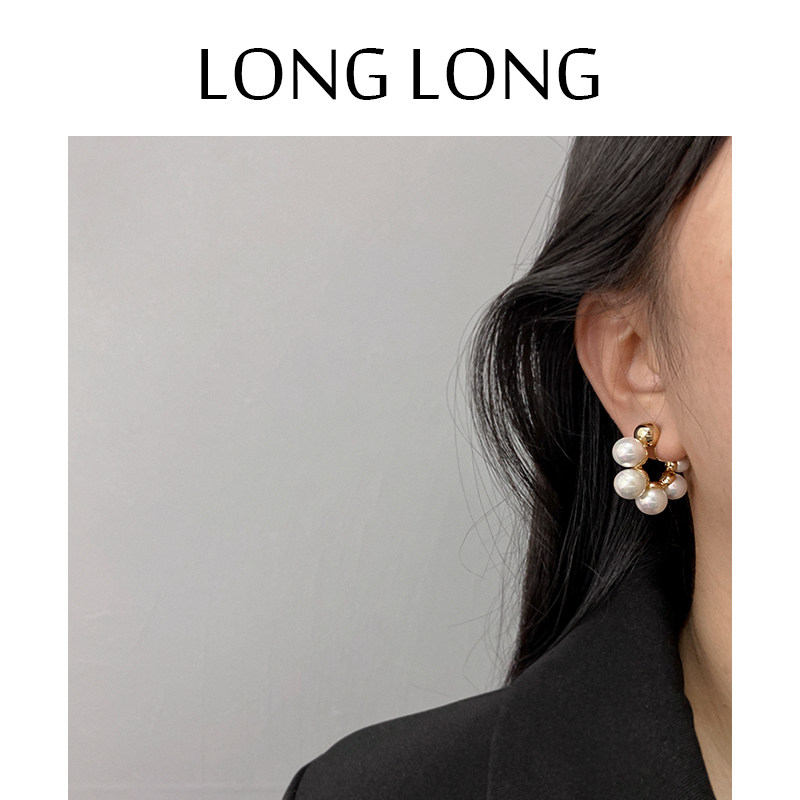 时尚大珍珠耳环女网红气质蚊香盘耳夹无耳洞耳饰潮高级感耳坠爆款,饰品/流行首饰/时尚饰品新,耳夹,淘宝优惠券,粉丝福利购,淘宝优惠卷