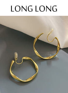 无耳洞入无痛蚊香盘耳夹圈圈耳环女气质时尚网红耳饰2023年新款潮