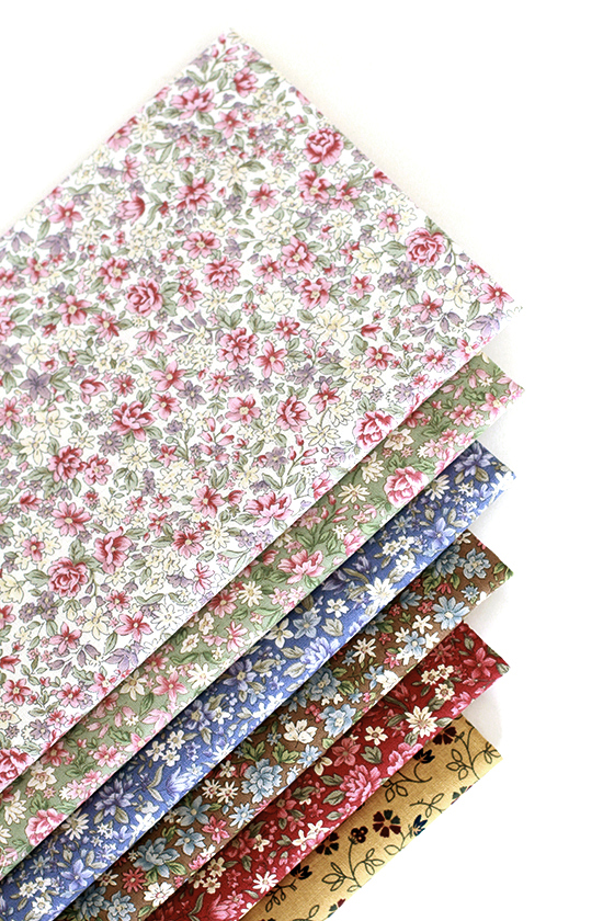 韩国进口拼布布料 纯棉印花布 手工DIY棉布 1/4码单位   0106-4