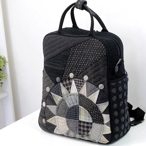 手工DIY材料包/玫瑰拼布材料包/纽约之星双肩包【非成品】是布料