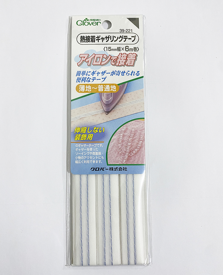 日本clover 可乐工具  热粘着打褶带长6米 39-221