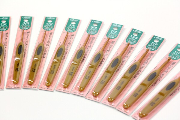 正品 日本进口可乐编织工具 clover 金色/蕾丝笔式钩针 42-602