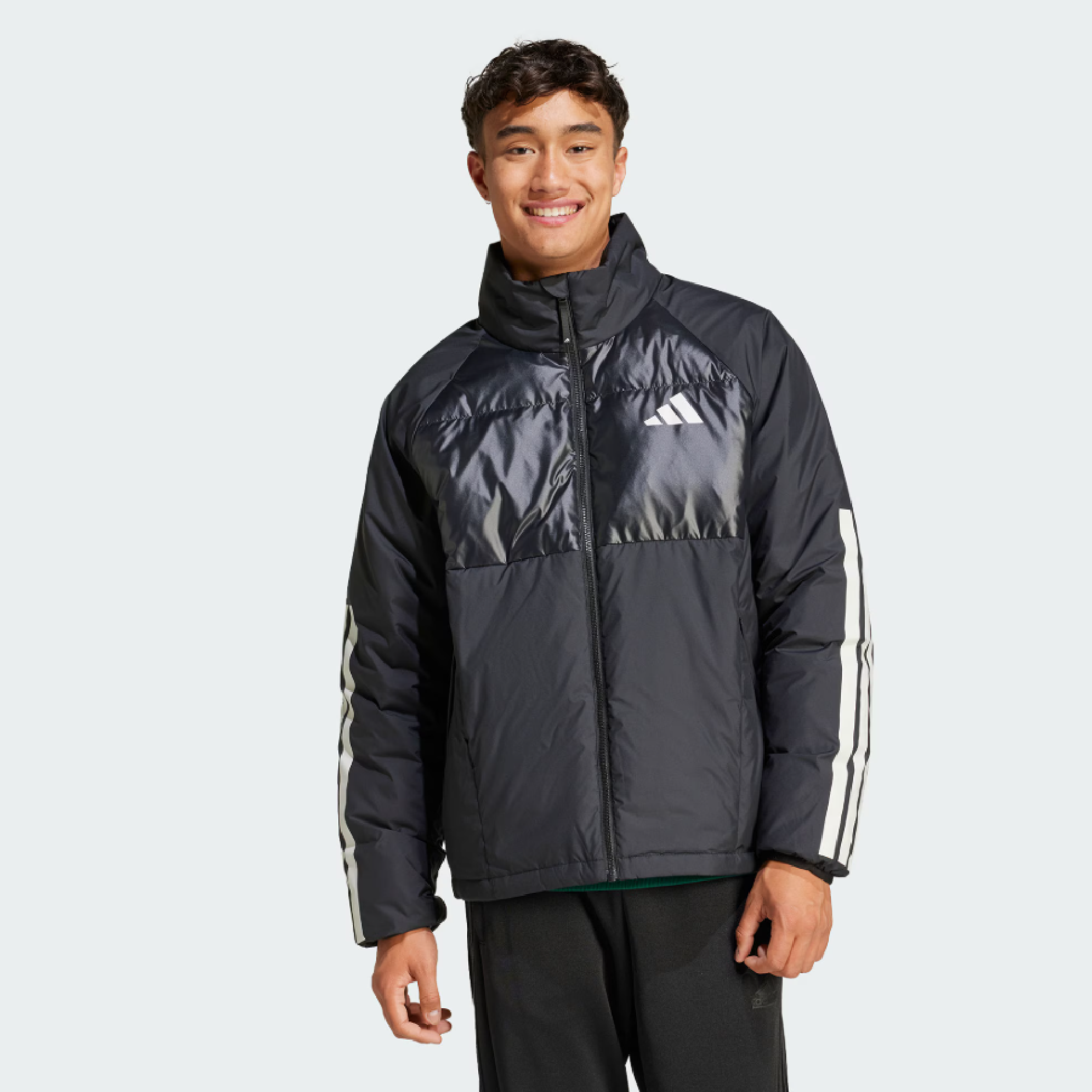 Adidas阿迪达斯黑色羽绒服男装25冬季新款保暖外套男夹克JG5923,运动服/休闲服装,运动羽绒服,淘宝优惠券,粉丝福利购,淘宝优惠卷