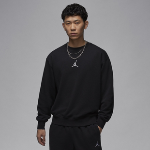 NIKE/耐克 JORDAN男子圆领休闲套头衫长袖针织宽松卫衣HV1751-010