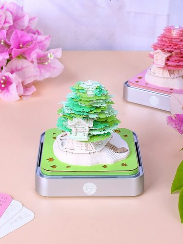 2026年全景纸雕日历3D立体台历