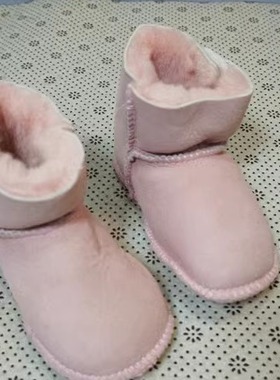98-2宝宝鞋 家居外穿鞋套 软底软面羊毛靴冬季保暖中性童靴