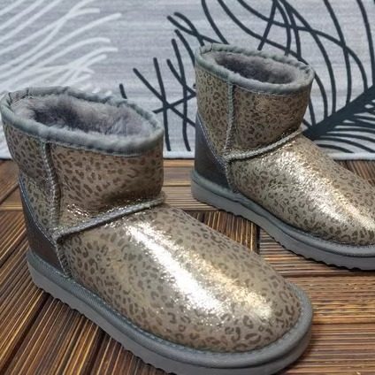 93-2微瑕福利 冬季保暖真皮羊毛一体雪地靴 短筒靴套筒棉靴