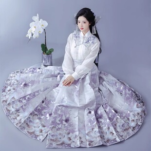 异志阁原创异志录联动【秋月凉】六对褶重工仿妆花织金马面春秋款