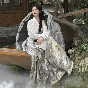 异志阁原创异志录【画卷】重工汉服马面织金妆花马面裙六对褶秋款