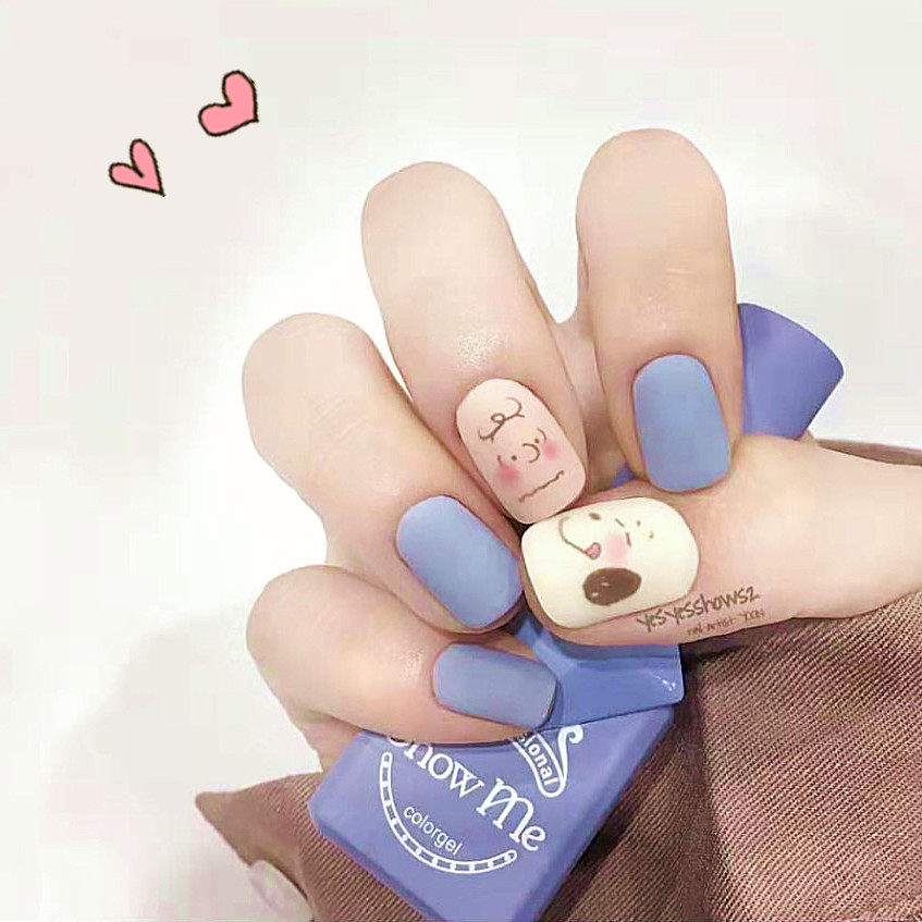 2021网红芝麻街美甲贴纸ins风防水卡通可爱涂鸦全贴3d草莓指甲贴