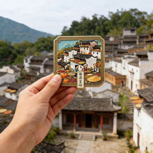 江西文创金属磁吸冰箱贴城市文创婺源皇陵周边纪念品伴手礼送朋友