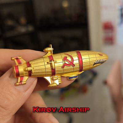 苏联复古金属徽章红色阵营CCCP基洛夫飞艇胸针红警2军迷勋章收藏