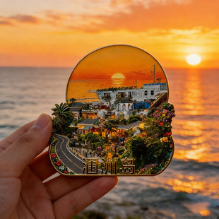 北海涠洲岛文创金属磁吸冰箱贴广西周边旅游纪念品伴手礼送朋友