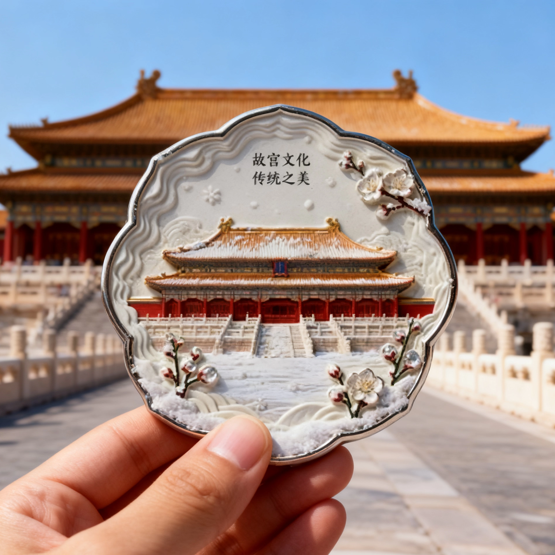 北京故宫金属冰箱贴磁贴2025新款中国城市文创磁吸展示板纪念品