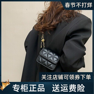 Viney包包2026新款斜挎包迷你小包真皮女包链条包时尚单肩小方包