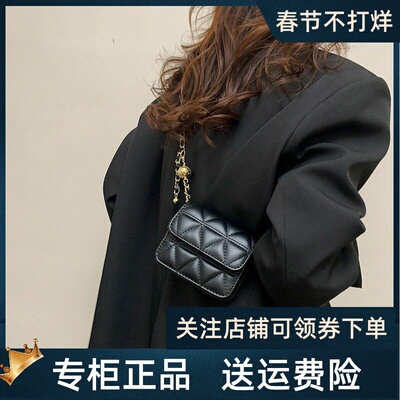 Viney包包2026新款斜挎包迷你小包真皮女包链条包时尚单肩小方包