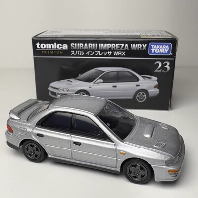 正版多美卡斯巴鲁翼豹WRX超跑TP23黑盒收藏仿真合金小汽车模型