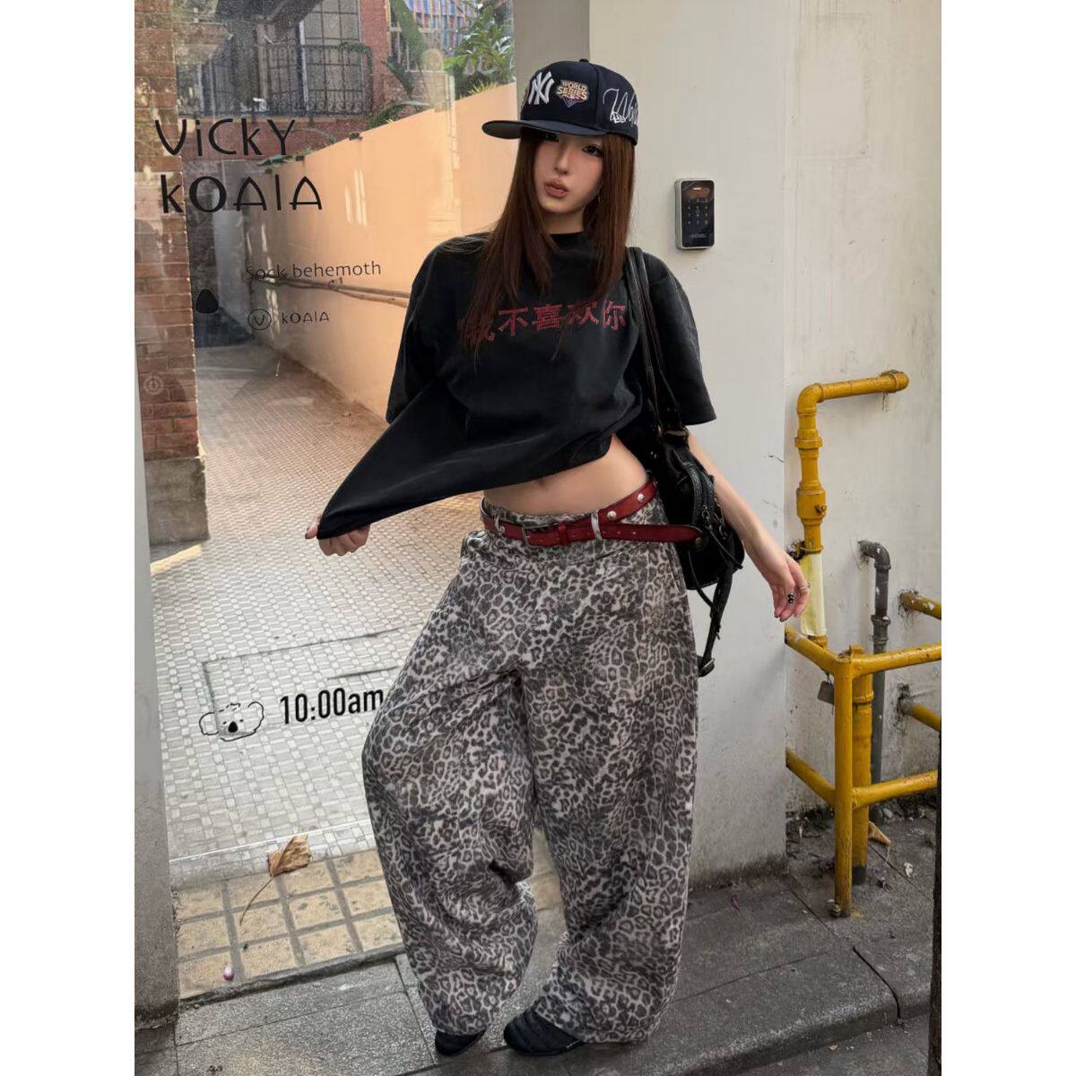 水洗做旧短袖新款韩版宽松圆领T恤女生纯棉上衣情侣款潮流百搭短T