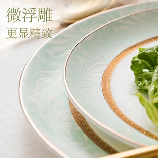 微波炉高颜值骨瓷吃饭碗小陶瓷碗单个家用6英寸面碗餐具盘子碗碟