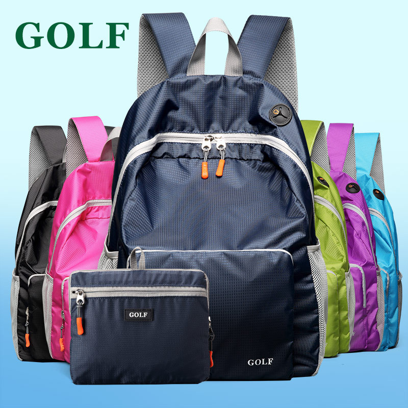 Golf超轻可折叠便携大容量防水双肩背包逛街徒步旅行|msdalam kategori Beg kulit/wanita/beg lelaki, Backpack - dari Buy2taobao.com untuk memberikan perkhidmatan ejen Taobao profesional membeli