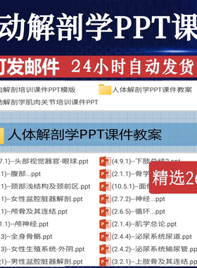 运动解剖学ppt培ef训课件肌肉肩膝关节脊柱肌解刨基础知识范本