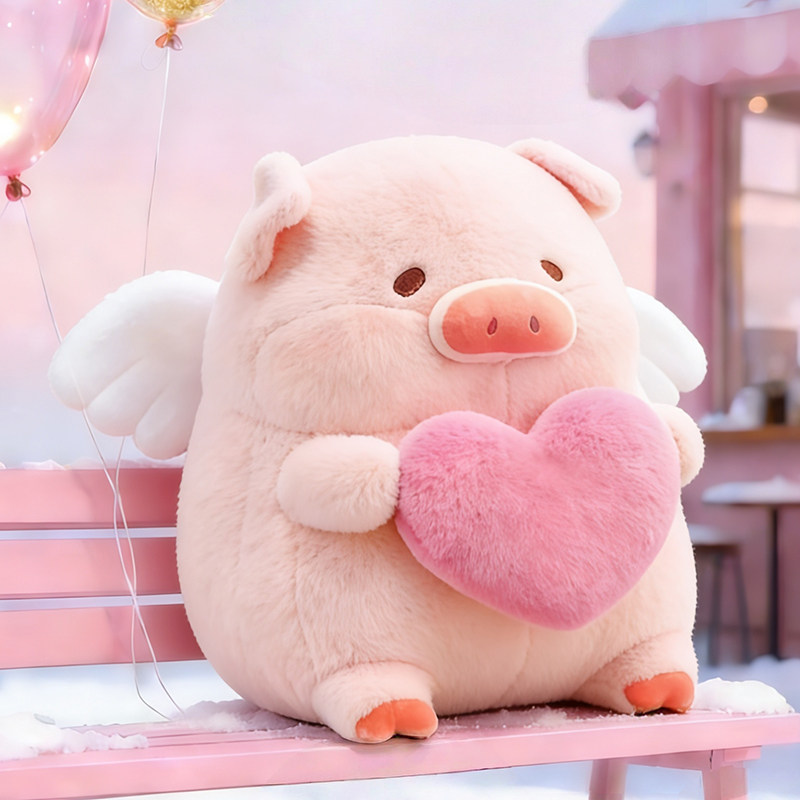 爱心天使小猪毛绒玩具睡觉抱枕露露猪猪玩偶布娃娃告白生日礼物女,玩具/童车/益智/积木/模型,毛绒/玩偶/公仔/布艺类玩具,淘宝优惠券,粉丝福利购,淘宝优惠卷