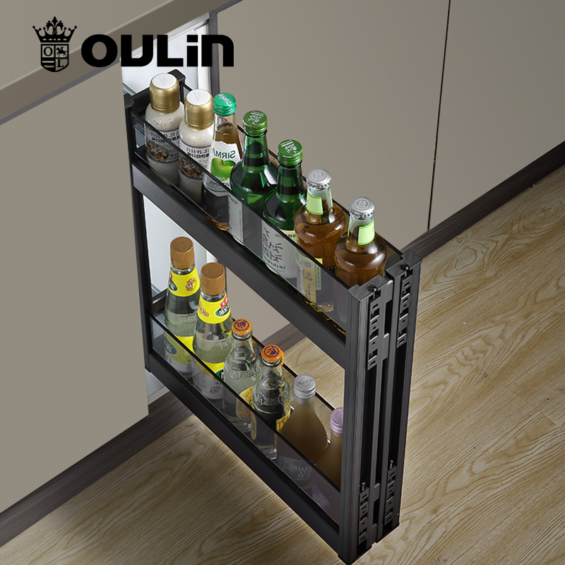 欧琳铝合金双层调味篮