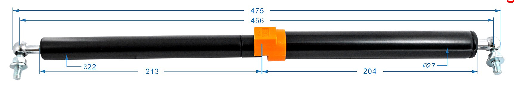 进口柴油叉车发动机大修配件 丰田电瓶电动叉车8FBE20引擎盖撑杆