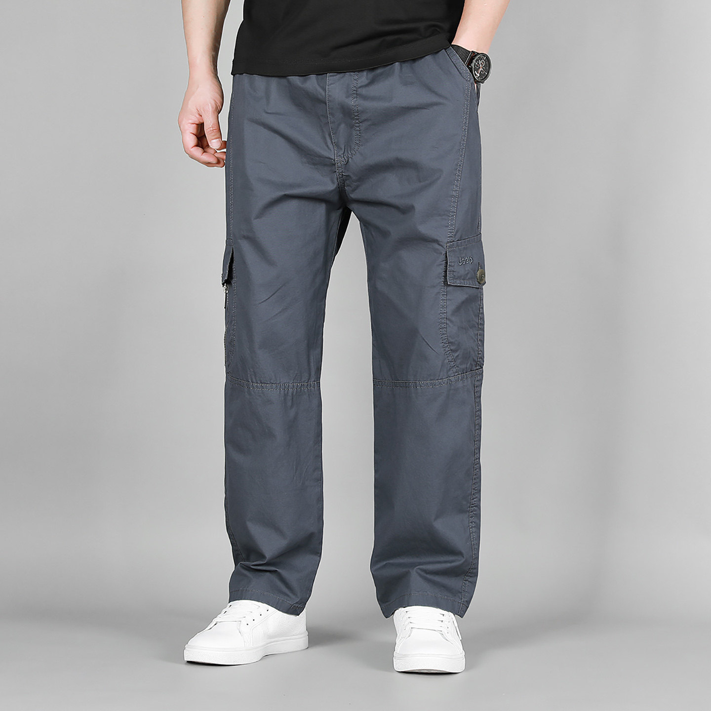 2026春夏季新款男士高腰深裆纯色日常九分裤小个子显高显瘦休闲裤,男装,休闲裤,淘宝优惠券,粉丝福利购,淘宝优惠卷