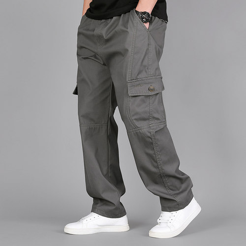 休闲裤九分裤工装裤高腰宽松秋季