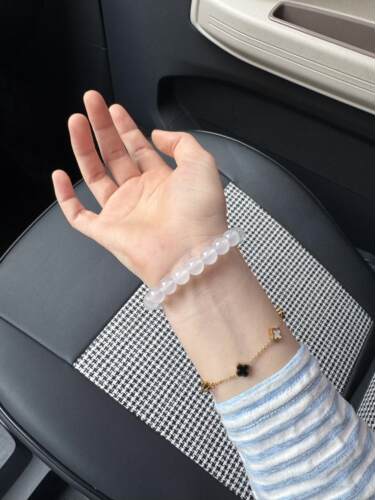 白玉髓玛瑙手串单圈女款