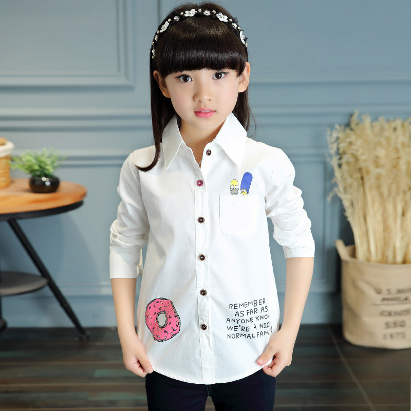 Chemise fille à manche longue - Ref 2085897 Image 1