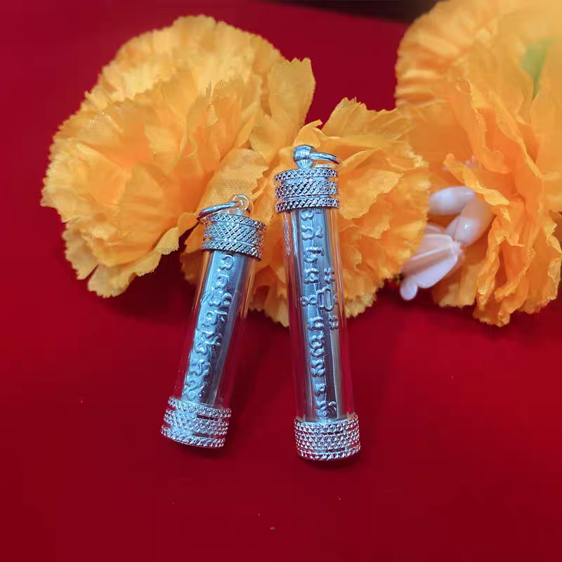 泰国特色佛牌 宋本符管 长款短款银色 送链子