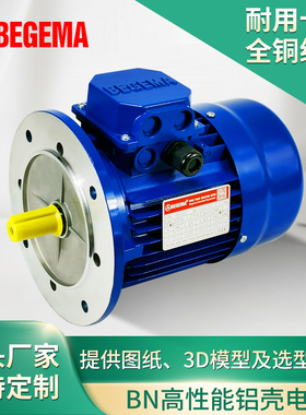 BEGEMA交流马达YE37124电动机BN71/3/550/750/11/1.5kwFC国标380v