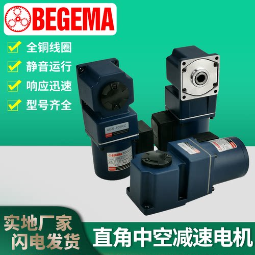 BEGEMA现货单相40W60W90W120W5IK40RGN-C5GN30RC转角中空减速电机