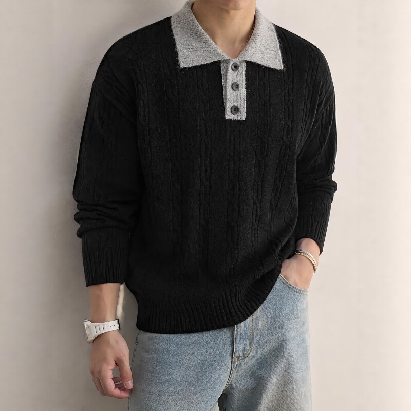 毛衣男孩初中高中学生针织打底