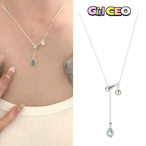 少女CEO | GIRLCEO一滴泪水滴吊坠项链女小众设计百搭锁骨链