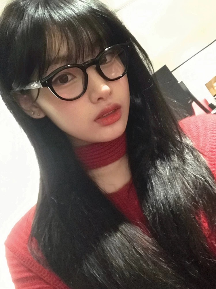 少女CEO小脸专属韩系小黑框素颜防蓝光眼镜学生方圆脸显瘦眼镜