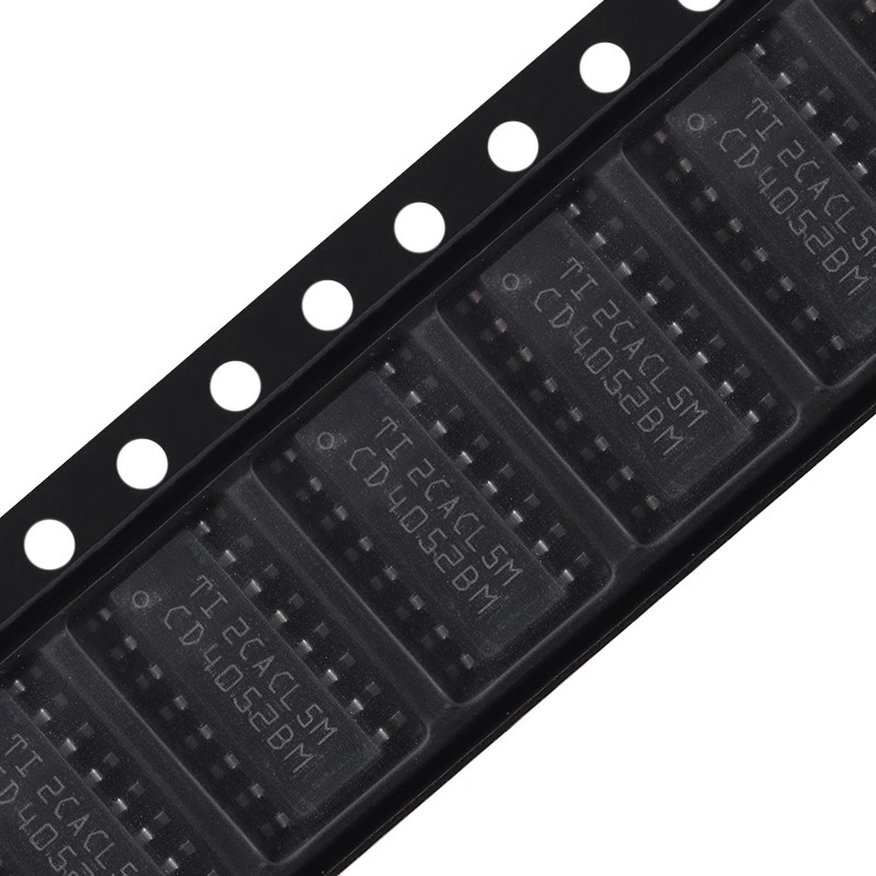 原装正品 CD4052BM96 SOIC-16 低导通泄漏电流2通道4:1模拟开关