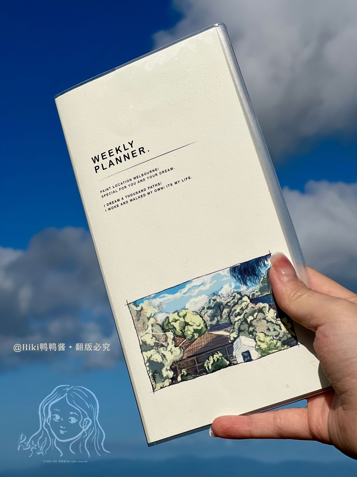 原创水纹纸半年计划本