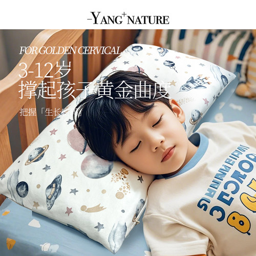 氧家宝宝儿童专用枕头枕芯夏季荞麦枕头护颈椎助睡眠宿舍小学生