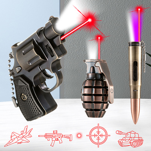 多功能激光手电筒红外线手榴弹激光灯远射红光照明学生便携小手电