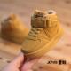 男1 子儿童鞋 5岁潮软底棕色二棉鞋 宝宝运动鞋 防滑女童鞋 板鞋